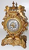 Ornate Ansonia "Lydia" Iron Clock W/ Cherubs