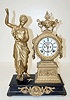 Antique Ansonia "Muse" Lady Statue Clock