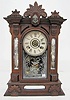 Gilbert Amphion Walnut Mirrorside Parlor Clock