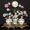 Bronze and Porcelain Meissen Type Clock