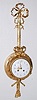 French Bronze Cartel Clock W/ Ribbon and Tassels
