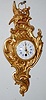 Miniature French Bronze Cartel Clock, w/ Dragons