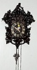 Black Forest Carved Bird and Grapes Cuckoo Clock