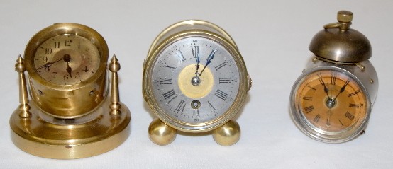3 Metal Alarm Clocks — Antique Clocks Price Guide