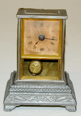 Yale Clock Co. Key Wind Miniature Clock — Antique Clocks Price Guide