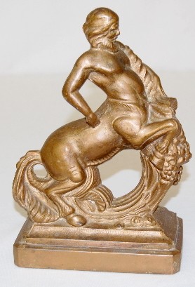 Metal Half Man Half Horse Clock Statue — Antique Clocks Price Guide