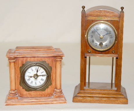 2 Miniature Clocks, Lenzkirch &amp; Junghans — Antique Clocks Price Guide