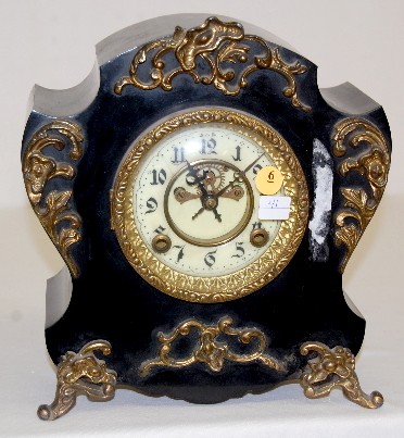New Haven "Aragon" Iron Case Mantel Clock — Antique Clocks Price Guide