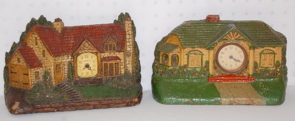 2 Sirocco Wood Bungalow Clocks — Antique Clocks Price Guide