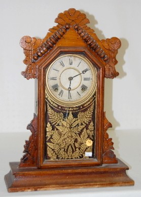 Ingraham Walnut "Topaz" 8 Day Kitchen Clock — Antique Clocks Price Guide