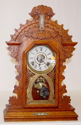 Ingrahm Walnut 8 Day Kitchen Clock — Antique Clocks Price Guide