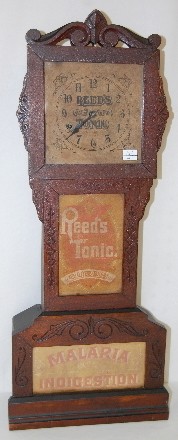 Reed's Tonic Advertising Shelf Clock — Antique Clocks Price Guide