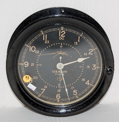 Seth Thomas U.S. Navy Wall Clock, Round — Antique Clocks Price Guide