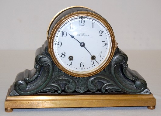 Seth Thomas "Tampa" Metal Case Mantel Clock — Antique Clocks Price Guide