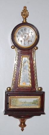 Time &amp; Strike Banjo Clock — Antique Clocks Price Guide
