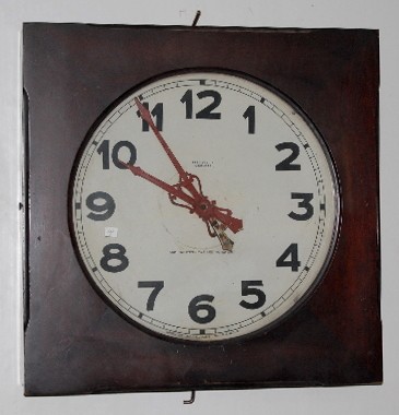 Tork Clocks 25 1/2" Square Gallery Clock — Antique Clocks Price Guide