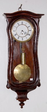 1 Wt. Serpentine Vienna Regulator Clock — Antique Clocks Price Guide