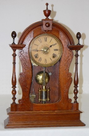 E.N. Welch Walnut T &amp; S Parlor Clock — Antique Clocks Price Guide