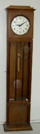 A.E.G. Oak German 1 Weight Tall Case Clock — Antique Clocks Price Guide