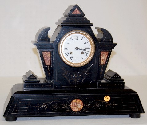Time &amp; Strike Slate &amp; Marble — Antique Clocks Price Guide