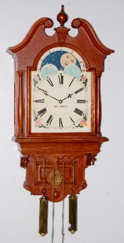 Seth Thomas Oak "Lunar" Moon Phase Clock — Antique Clocks Price Guide