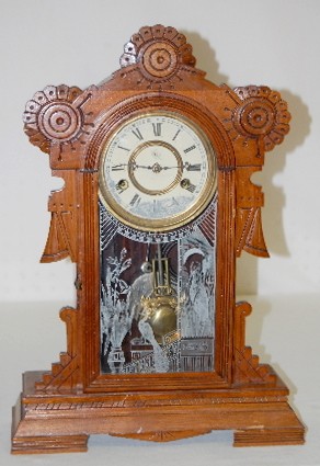 Gilbert Walnut "Edina" Kitchen Clock — Antique Clocks Price Guide