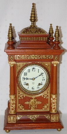 Ansonia "Antique" 5 Finial Cabinet Clock — Antique Clocks Price Guide