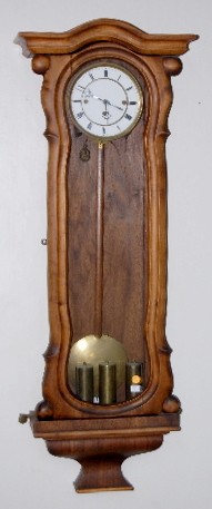 3 Weight Vienna Regulator Clock, Serpentine Case — Antique Clocks Price Guide