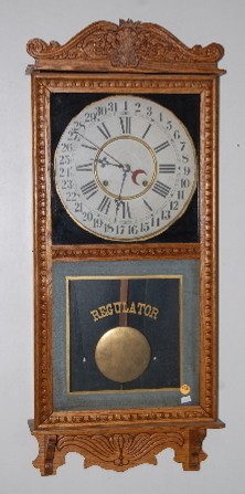 Gilbert Oak Calendar Dial Regulator Clock — Antique Clocks Price Guide