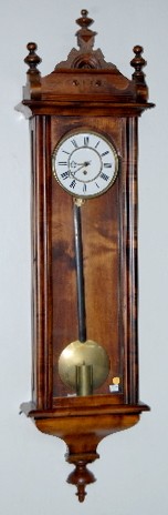 Mahogany One Weight Vienna Regulator Clock — Antique Clocks Price Guide