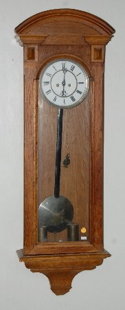 2 Wt. Oak (Remember) Vienna Regulator Clock — Antique Clocks Price Guide