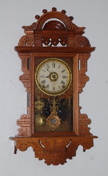 Seth Thomas Walnut Hanging Kitchen Clock — Antique Clocks Price Guide