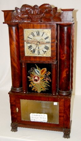 Jonathan Burr Wooden Works Hollow Column Clock — Antique Clocks Price Guide