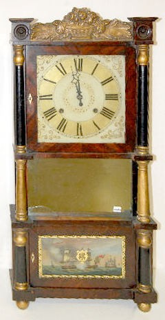 C &amp; LC Ives Triple Decker Clock — Antique Clocks Price Guide