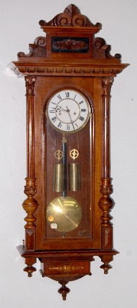 2 Wt. Carved Vienna Regulator Clock — Antique Clocks Price Guide