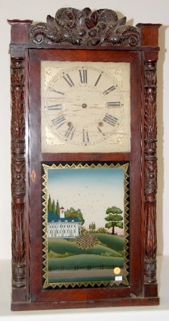 Atkins &amp; Downs Wood Works Shelf Clock — Antique Clocks Price Guide