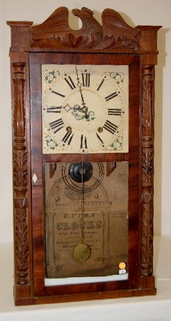 Boardman &amp; Wells Wood Works Shelf Clock — Antique Clocks Price Guide