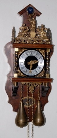 German Zan Dam Atlas Figural Wall Clock — Antique Clocks Price Guide