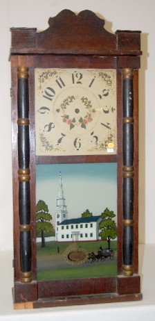 Daniel Pratt 1/2 Column Shelf Clock — Antique Clocks Price Guide
