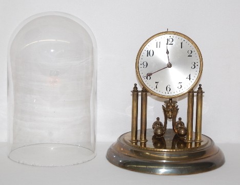 Germany Rotating Ball Anniversary Dome Clock — Antique Clocks Price Guide