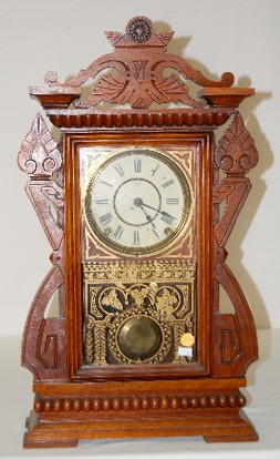 Seth Thomas Oak Carved Kitchen Clock — Antique Clocks Price Guide