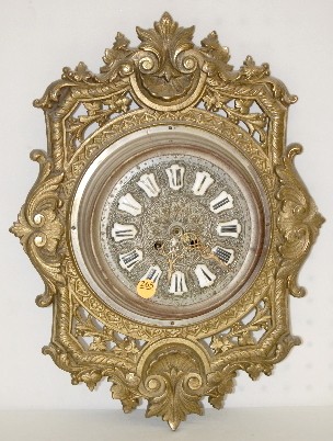 Japy Freres Metal Wall Clock — Antique Clocks Price Guide