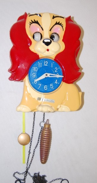 Walt Disney Prod. Animated "Lady" Clock — Antique Clocks Price Guide