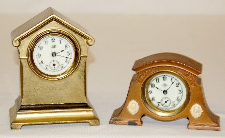 Jennings Bros. &amp; Waterbury Metal Novelty Clocks — Antique Clocks Price Guide