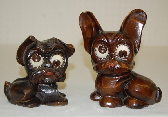 2 Oswald Googlie Eye Dog Clocks — Antique Clocks Price Guide