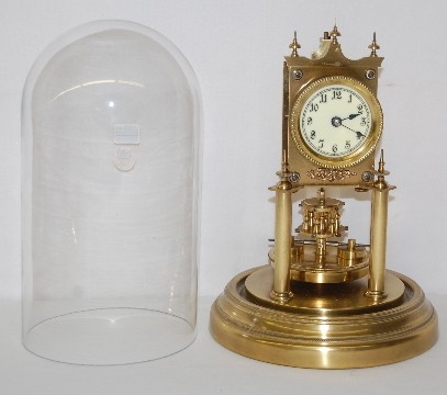 Gustav Becker Disk Pendulum Dome Clock — Antique Clocks Price Guide
