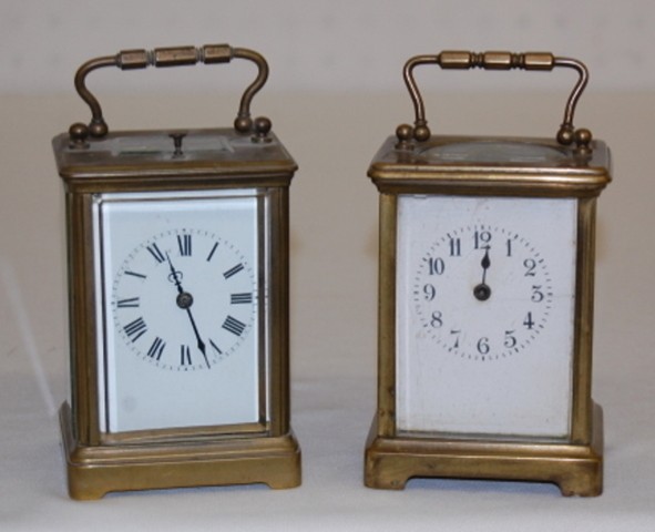 2 French Brass Repeater Carriage Clocks — Antique Clocks Price Guide