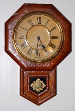 Ansonia Octagon Drop Schoolhouse Clock — Antique Clocks Price Guide