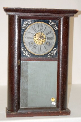 C &amp; N Jerome Shelf Clock with Mirror — Antique Clocks Price Guide