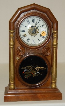 Eagle Decorated Shelf Clock with Octagon Top — Antique Clocks Price Guide